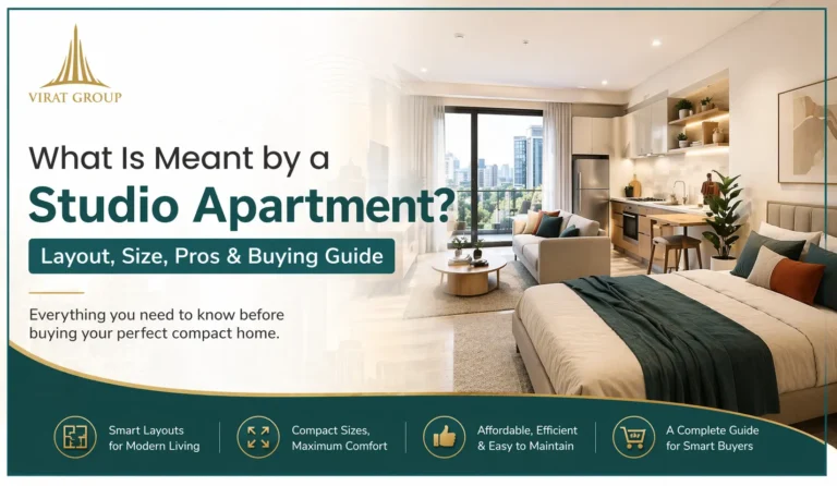 Read more about the article What Is Meant by a Studio Apartment? Layout, Size, Pros & Buying Guide
